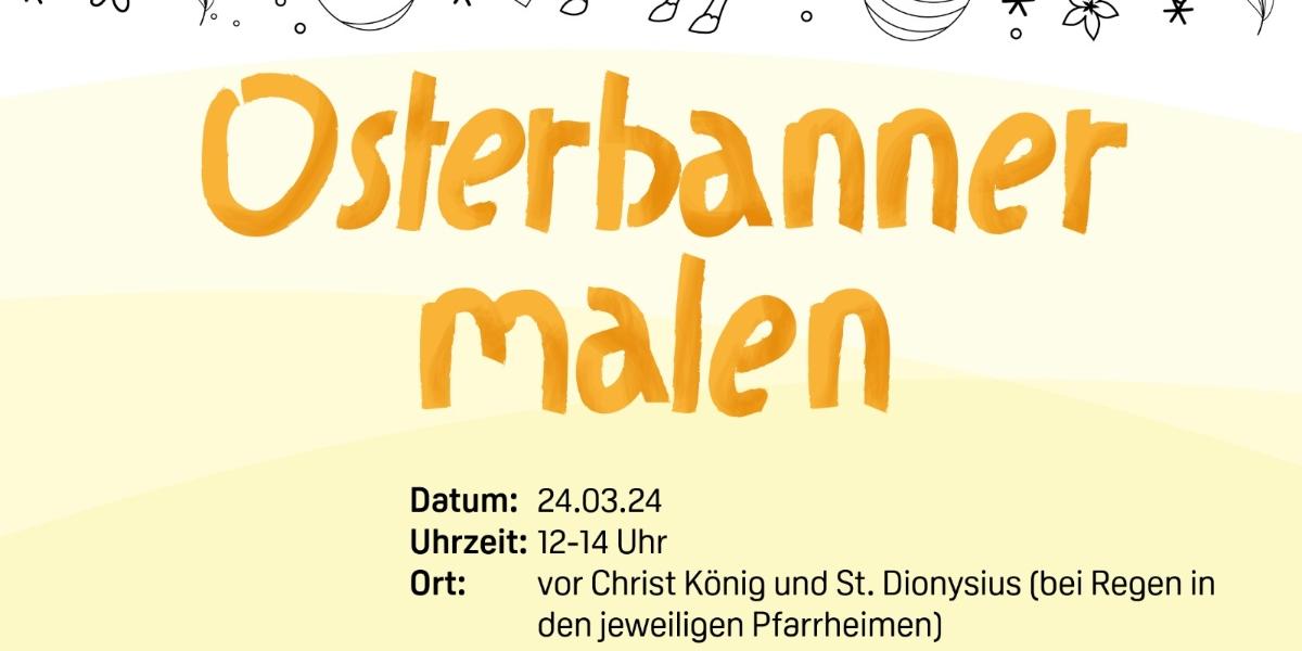 Osterbanner malen